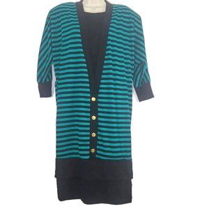 1970's Nautical Stripe Knit Dress